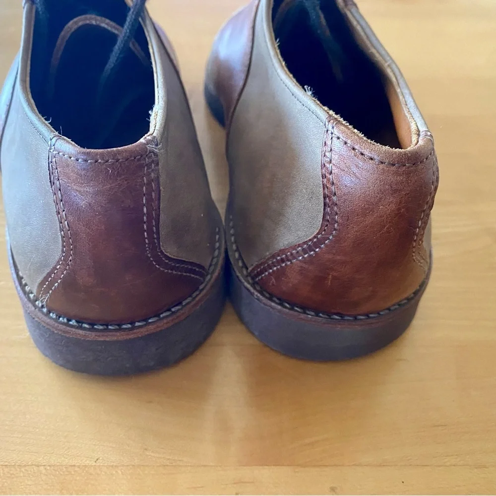 Vtg J‎ Crew Leather & Suede Saddle Shoe